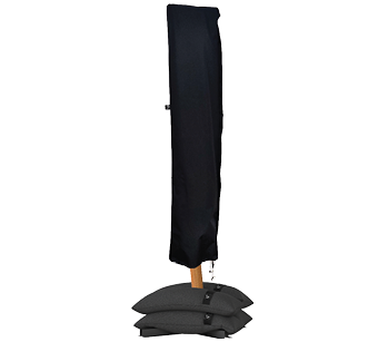 Baser cantilever parasol cover with UV protection, waterproof coating, and premium durability for UK outdoor use