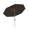 Baser Supreme Crank Parasol Anthracite Wood Look 3m
