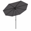 Baser Original Push Parasol 3M Round, Anthracite