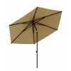 Original Push Parasol Taupe, 3 m