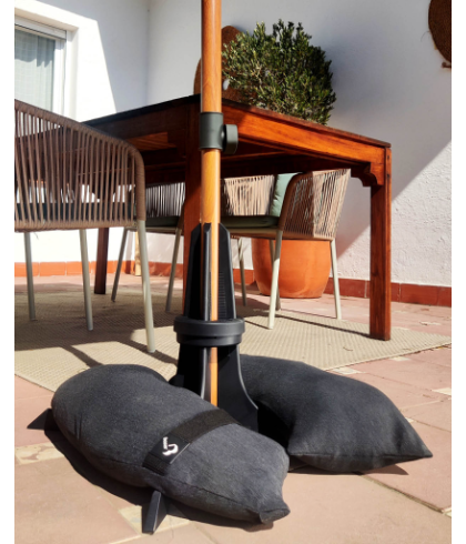 Baser Original Parasol Base with Fillable Sandbags