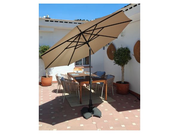 Original Crank Parasol 3 m with fillable parasol base 